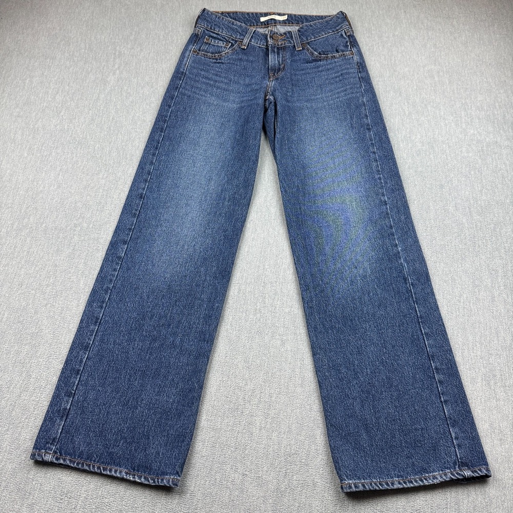 Levis Jeans Womens 26x32 Blue Superlow Red Tag Straight Leg Preppy Classic Fit